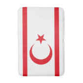 Flagge Nordzyperns Badematte (Vorderseite Vertikal)