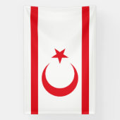 Flagge Nordzyperns Banner (Vertikal)