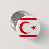 Flagge Nordzyperns Button (Vorne & Hinten)