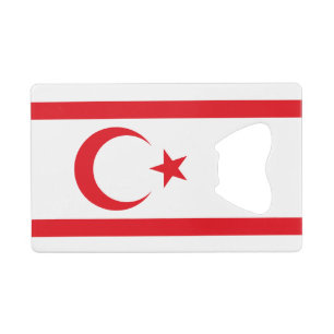 Flagge Nordzyperns Geldbeutel Flaschenöffner