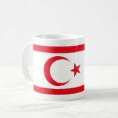 Flagge Nordzyperns Kaffeetasse (Vorderseite Links)