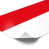 Flagge Nordzyperns Poster (Ecke)