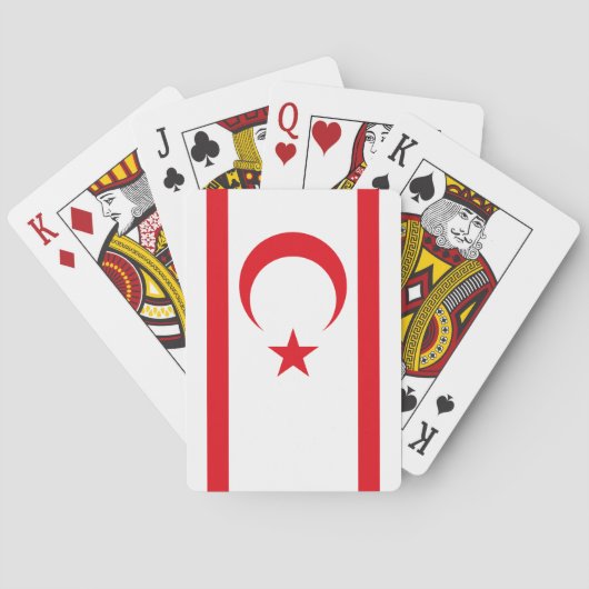 Flagge Nordzyperns Spielkarten (Rückseite)