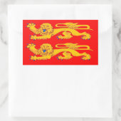 Flagge Normandie (Frankreich) Rechteckiger Aufkleber (Tasche)