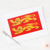 Flagge Normandie (Frankreich) Rechteckiger Aufkleber (Umschlag)