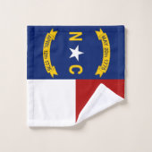 Flagge North Carolina Badhandtuch Set (Waschlappen)