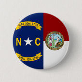 Flagge North Carolina Button (Vorderseite)