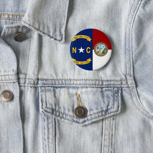 Flagge North Carolina Button (Beispiel)