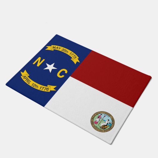 Flagge North Carolina Fußmatte (Schrägansicht)