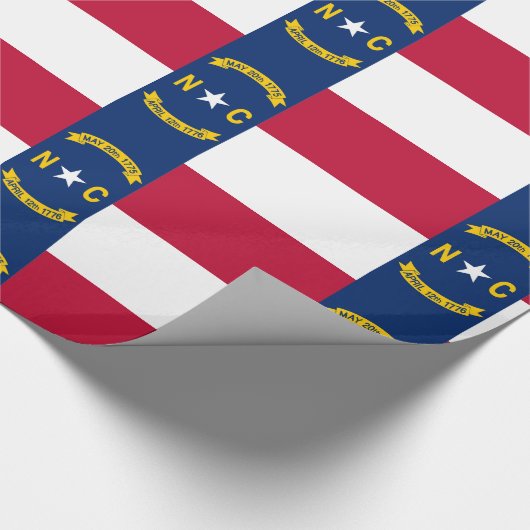 Flagge North Carolina Geschenkpapier (Ecke)