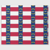 Flagge North Carolina Geschenkpapier (Flach)