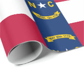 Flagge North Carolina Geschenkpapier (Rolleneckpunkt)