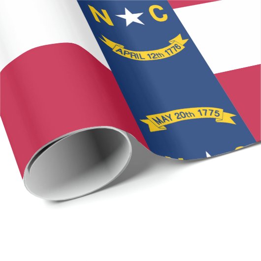 Flagge North Carolina Geschenkpapier (Rolleneckpunkt)