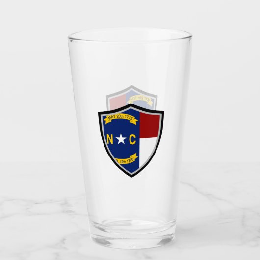 Flagge North Carolina Glas (Vorderseite)