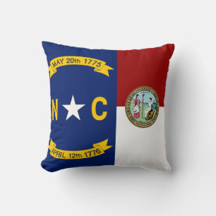 Flagge North Carolina Kissen