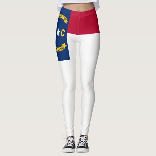 Flagge North Carolina Leggings (Vorderseite)