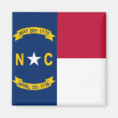 Flagge North Carolina Magnet (Vorne)