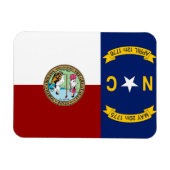 Flagge North Carolina Magnet (Horizontal)