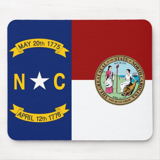 Flagge North Carolina Mousepad (Vorne)