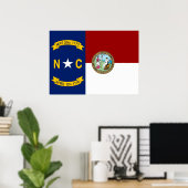 Flagge North Carolina Poster (Heimbüro)