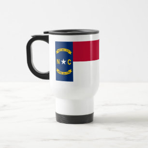 Flagge North Carolina Reisebecher