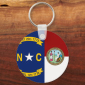 Flagge North Carolina Schlüsselanhänger (Vorderseite)