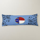 Flagge North Carolina Seitenschläferkissen (Rückseite)