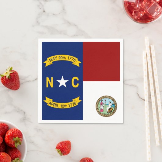 Flagge North Carolina Serviette (Beispiel)