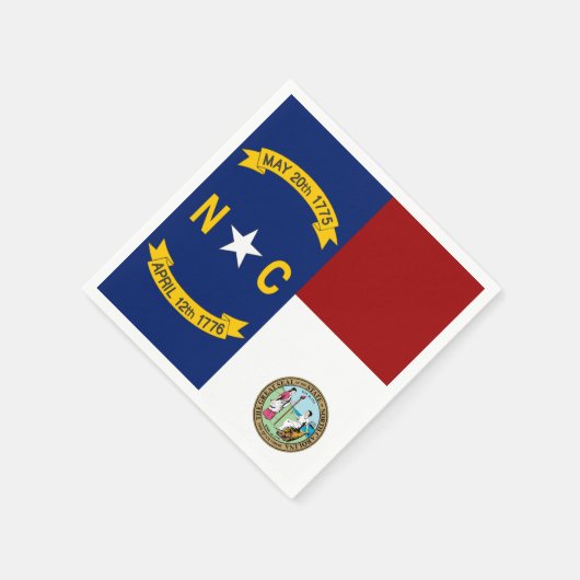 Flagge North Carolina Serviette (Ecke)