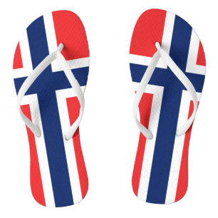 Flagge Norwegen Badesandalen