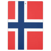 Flagge Norwegen Zwischenablage Klemmbrett (Rückseite)