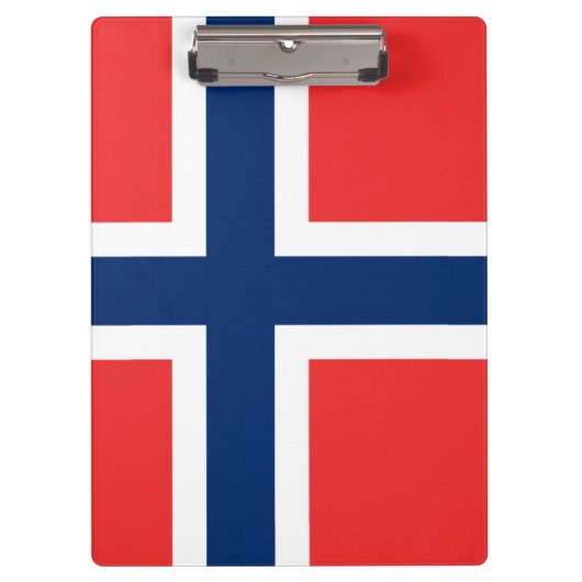 Flagge Norwegen Zwischenablage Klemmbrett (Vorderseite)