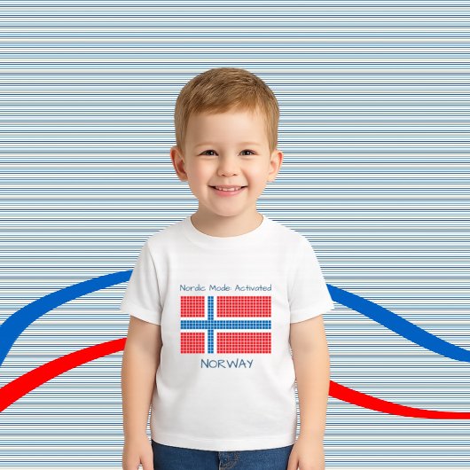 Flagge Norwegens Baby T-shirt
