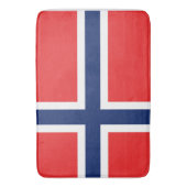 Flagge Norwegens Badematte (Vorderseite Vertikal)