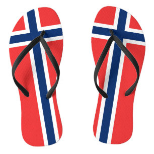 Flagge Norwegens Badesandalen