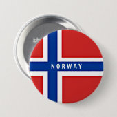 Flagge Norwegens Button (Vorne & Hinten)
