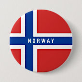 Flagge Norwegens Button (Vorderseite)