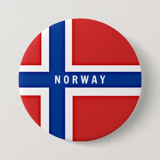 Flagge Norwegens Button (Vorderseite)