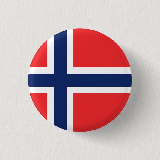 Flagge Norwegens Button (Vorderseite)