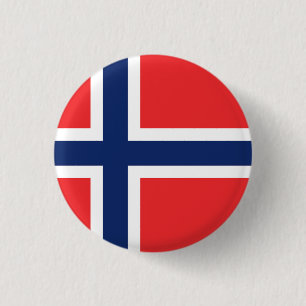 Flagge Norwegens Button