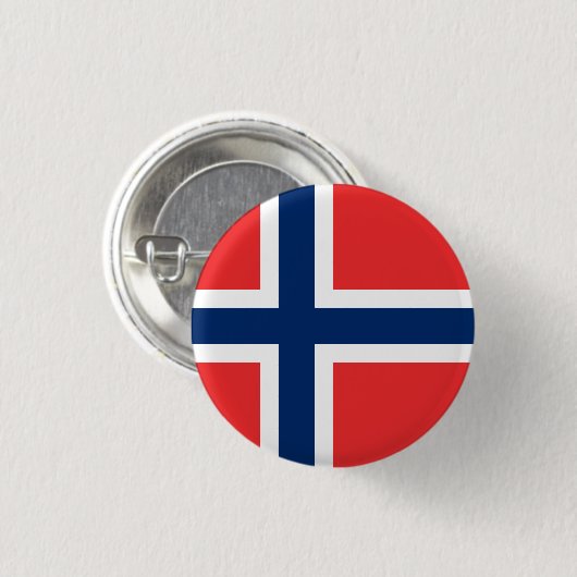 Flagge Norwegens Button (Vorne & Hinten)