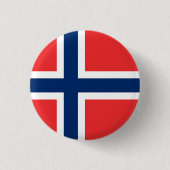 Flagge Norwegens Button (Vorderseite)