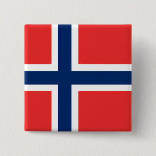 Flagge Norwegens Button