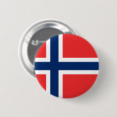 Flagge Norwegens Button (Vorne & Hinten)