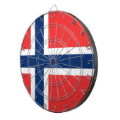 Flagge Norwegens Dartscheibe (Vorderseite rechts)