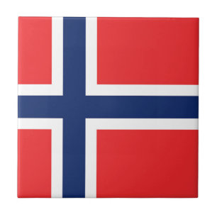 Flagge Norwegens Fliese