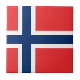 Flagge Norwegens Fliese