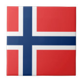 Flagge Norwegens Fliese (Vorderseite)