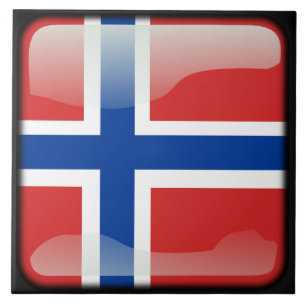 Flagge Norwegens Fliese