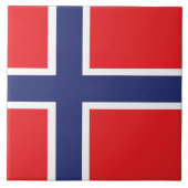 Flagge Norwegens Fliese (Vorderseite)